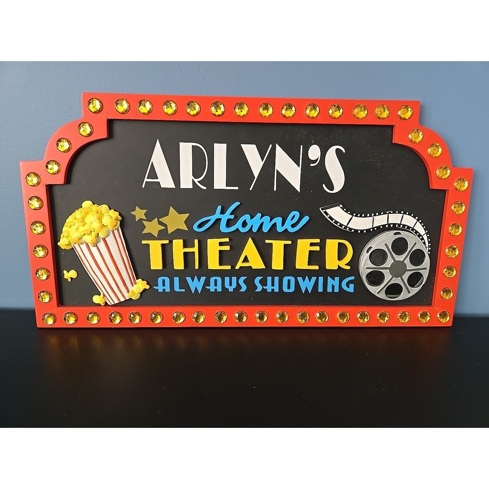Arlyn's  Home Theater Marquee Sign 20x10"